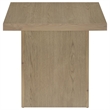 Pemberly Row Square Engineered Wood Side End Table in Latte Brown