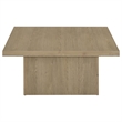 Pemberly Row 2-piece Square Engineered Wood Coffee Table Set in Latte