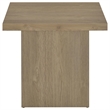 Pemberly Row 2-piece Square Engineered Wood Coffee Table Set in Latte