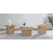 Pemberly Row 3-piece Square Engineered Wood Coffee Table Set in Latte
