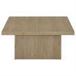 Pemberly Row 3-piece Square Engineered Wood Coffee Table Set in Latte