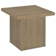Pemberly Row 3-piece Square Engineered Wood Coffee Table Set in Latte