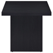 Pemberly Row Square Engineered Laminate End Side Table in Black