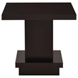 Pemberly Row 3-piece Square Coffee and End Table Set in Cappuccino