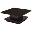 Pemberly Row 3-piece Square Coffee and End Table Set in Cappuccino