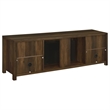Pemberly Row 71-inch Engineered Wood TV Stand Fireplace in Dark Pine