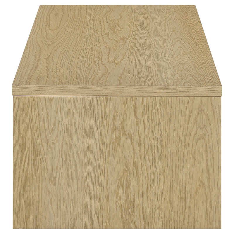Pemberly Row Engineered Wood Lift Top Coffee Table in Light Oak