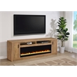 Pemberly Row 79-inch 2-door Engineered Wood TV Stand Fireplace in Mango
