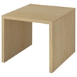 Pemberly Row Engineered Wood Accent Side End Table in Light Oak