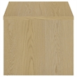 Pemberly Row Engineered Wood Accent Side End Table in Light Oak