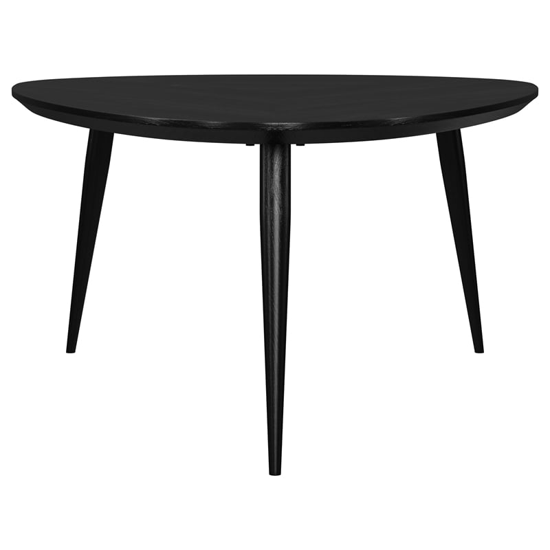 Pemberly Row 2-piece Triangular Coffee and End Table Set in Black