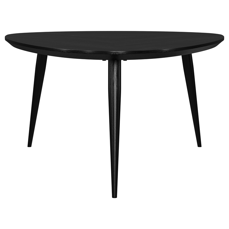 Pemberly Row 3-piece Triangular Coffee and End Table Set in Black