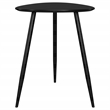 Pemberly Row Triangular Solid Mango Wood Side End Table in Black