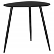 Pemberly Row Triangular Solid Mango Wood Side End Table in Black