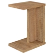Pemberly Row Engineered Wood C-Shaped Sofa Side Table in Mango