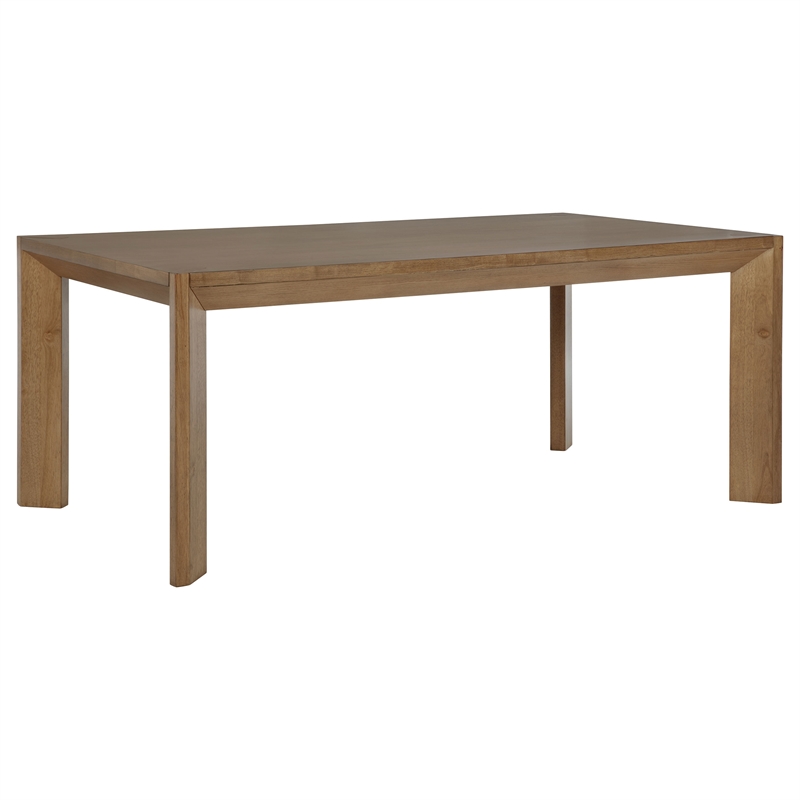 Pemberly Row 7-piece 72-inch Rectangular Dining Set in Natural Brown