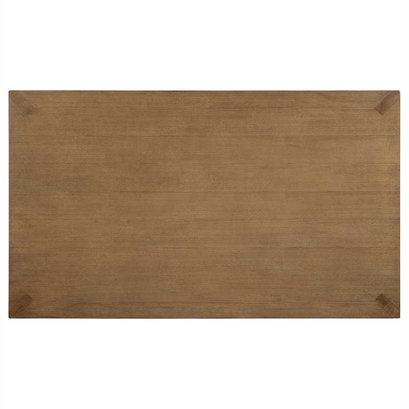 Pemberly Row 7-piece 72-inch Rectangular Dining Set in Natural Brown