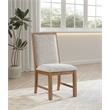 Pemberly Row 2-piece Upholstered Side Chair Set in Natural Brown