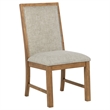 Pemberly Row 2-piece Upholstered Side Chair Set in Natural Brown