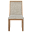 Pemberly Row 2-piece Upholstered Side Chair Set in Natural Brown