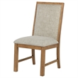 Pemberly Row 2-piece Upholstered Side Chair Set in Natural Brown