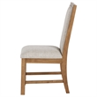 Pemberly Row 2-piece Upholstered Side Chair Set in Natural Brown