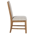 Pemberly Row 2-piece Upholstered Side Chair Set in Natural Brown