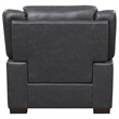 Pemberly Row Upholstered Padded Arm High Back Accent Chair in Grey