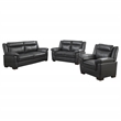 Pemberly Row 3-piece Upholstered Sofa Loveseat and Chair Set in Grey