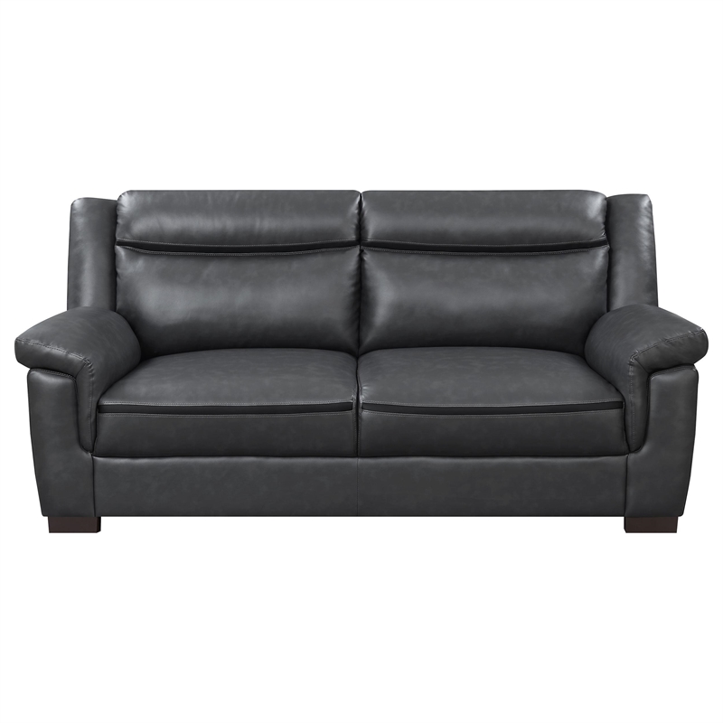 Pemberly Row 3-piece Upholstered Sofa Loveseat and Chair Set in Grey