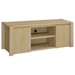 Pemberly Row 3-piece Engineered Wood Entertainment Center in Light Oak