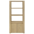 Pemberly Row 3-piece Engineered Wood Entertainment Center in Light Oak
