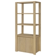 Pemberly Row 3-piece Engineered Wood Entertainment Center in Light Oak