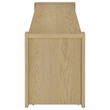 Pemberly Row 3-piece Engineered Wood Entertainment Center in Light Oak