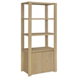 Pemberly Row 3-piece Engineered Wood Entertainment Center in Light Oak