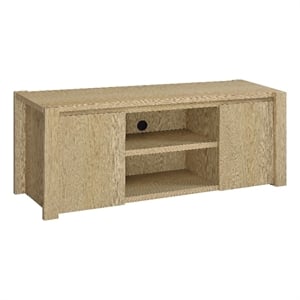 Pemberly Row 60-inch 2-door Engineered Wood TV Stand in Light Oak