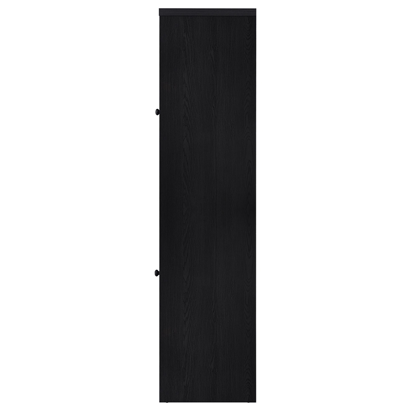 Pemberly Row 3-piece Engineered Wood Entertainment Center in Black