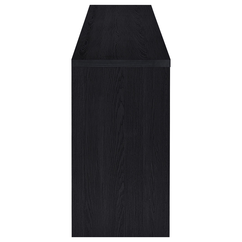 Pemberly Row 3-piece Engineered Wood Entertainment Center in Black