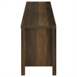 Pemberly Row 79-inch Engineered Wood TV Stand Fireplace in Dark Pine