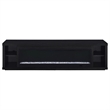 Pemberly Row 79-inch Engineered Wood TV Stand Fireplace in Black