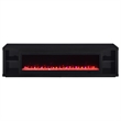 Pemberly Row 79-inch Engineered Wood TV Stand Fireplace in Black