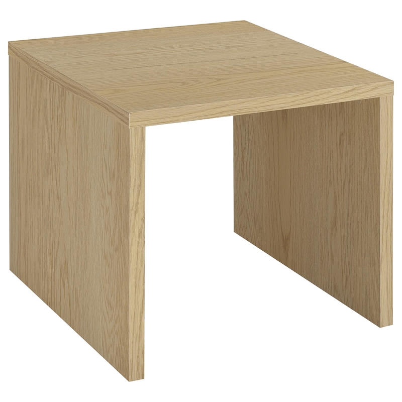 Pemberly Row 3-piece Engineered Wood Lift Top Coffee Table Set in Light Oak