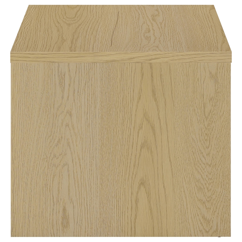 Pemberly Row 3-piece Engineered Wood Lift Top Coffee Table Set in Light Oak
