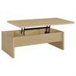 Pemberly Row 3-piece Engineered Wood Lift Top Coffee Table Set in Light Oak