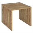 Pemberly Row Engineered Wood Accent Side End Table in Mango Brown