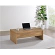 Pemberly Row Engineered Wood Lift Top Cocktail Coffee Table in Mango