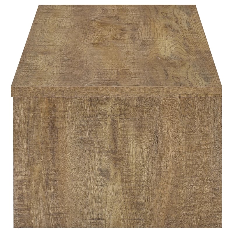 Pemberly Row Engineered Wood Lift Top Cocktail Coffee Table in Mango