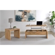 Pemberly Row 2-piece Engineered Wood Lift Top Coffee Table Set in Mango