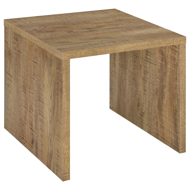Pemberly Row 2-piece Engineered Wood Lift Top Coffee Table Set in Mango