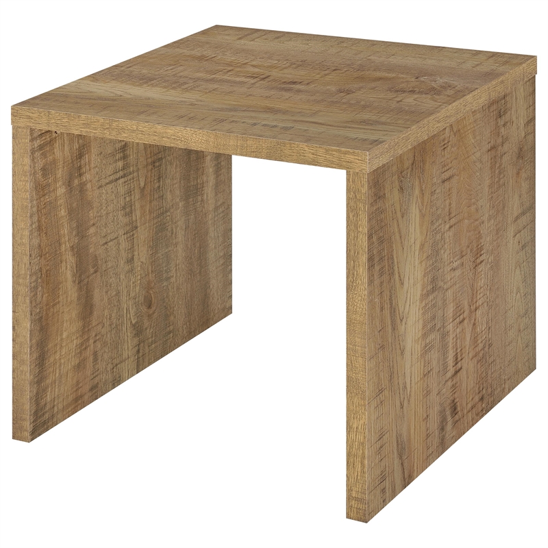 Pemberly Row 3-piece Engineered Wood Lift Top Coffee Table Set in Mango